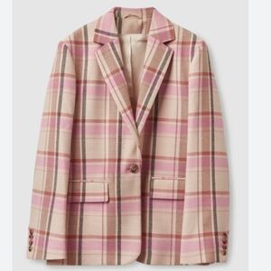 COS oversized check blazer